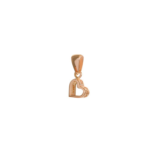 پلاک طلا ۱۸ عیار قلب مدل کارتیه پیچ (Cartier)
