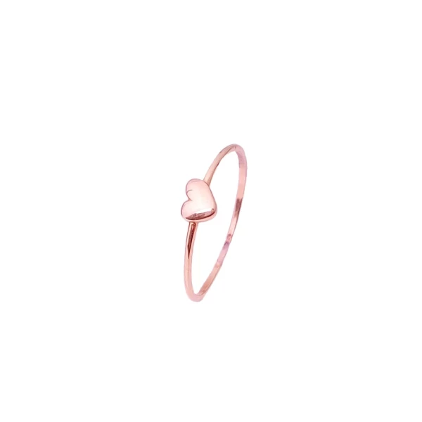 انگشتر مینیمال قلب ظریف (مدل Tiny Heart)
