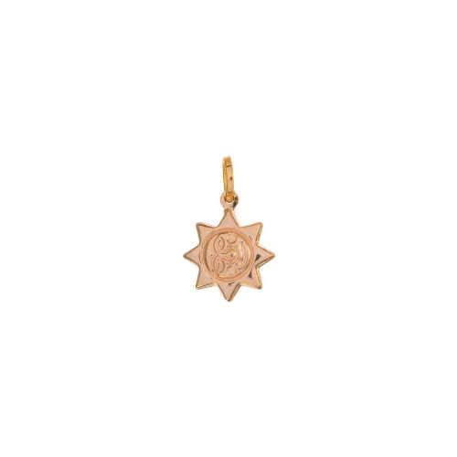 پلاک طلا ۱۸ عیار طرح خورشید خانم (نماد اصیل ایرانی)