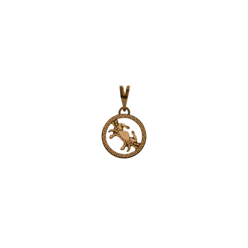 پلاک طلا ۱۸ عیار طرح نماد ماه تیر (صورت فلکی خرچنگ)